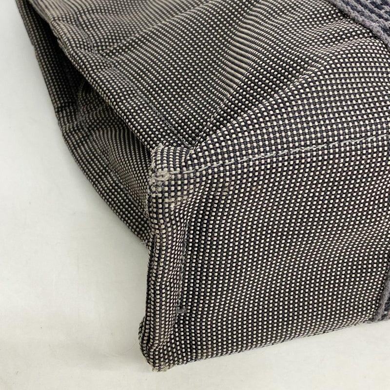 【6eb0761-k】エルメス ハンドバッグ エールラインMM キャンバス グレー シルバー金具【中古】メンズ レディース ユニセックス