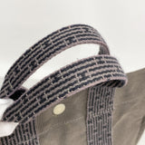 【6eb0761-k】エルメス ハンドバッグ エールラインMM キャンバス グレー シルバー金具【中古】メンズ レディース ユニセックス