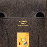 【6eb0860-g】エルメス ハンドバッグ バーキン25 トゴ ヴェールロデン ゴールド金具 G刻印【中古】レディース