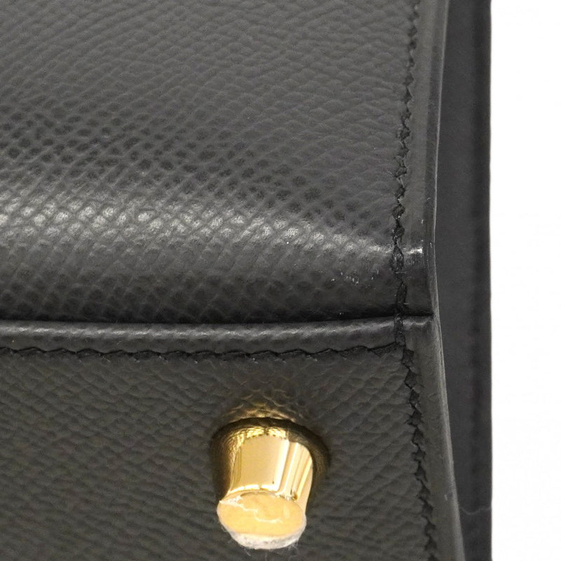 ★SALE【6eb0861-g】エルメス ハンドバッグ ケリー25 ヴォーエプソン グリミスティ ゴールド金具 K刻印 2wayバッグ【中古】レディース