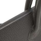 ★SALE【6eb0862-g】エルメス ハンドバッグ バーキン25 トゴ ブラック シルバー金具 A刻印【中古】レディース