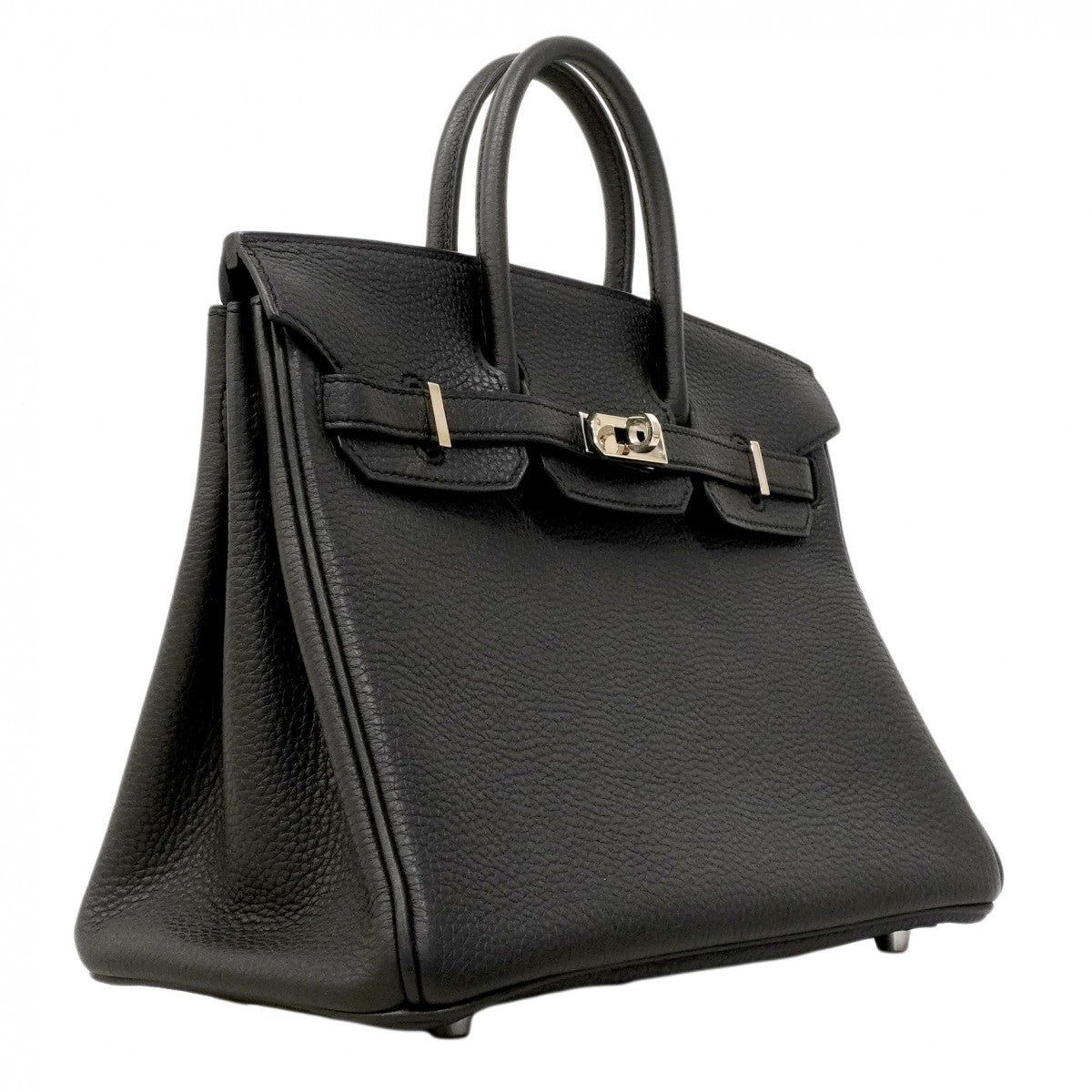 ★SALE【6eb0862-g】エルメス ハンドバッグ バーキン25 トゴ ブラック シルバー金具 A刻印【中古】レディース