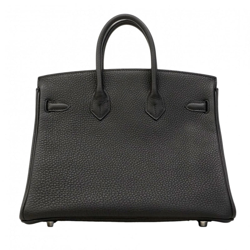 ★SALE【6eb0862-g】エルメス ハンドバッグ バーキン25 トゴ ブラック シルバー金具 A刻印【中古】レディース