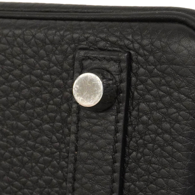 ★SALE【6eb0862-g】エルメス ハンドバッグ バーキン25 トゴ ブラック シルバー金具 A刻印【中古】レディース