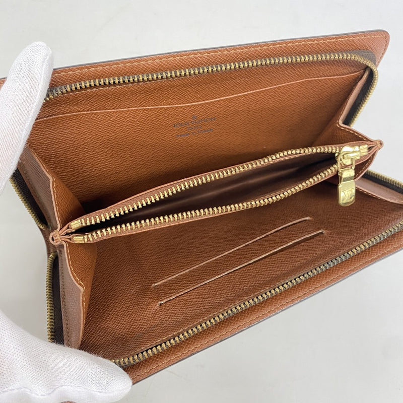 【6eb1062】ルイヴィトン 長財布 モノグラム ポルトモネ ジップ M61727 ブラウン【中古】メンズ レディース ユニセックス