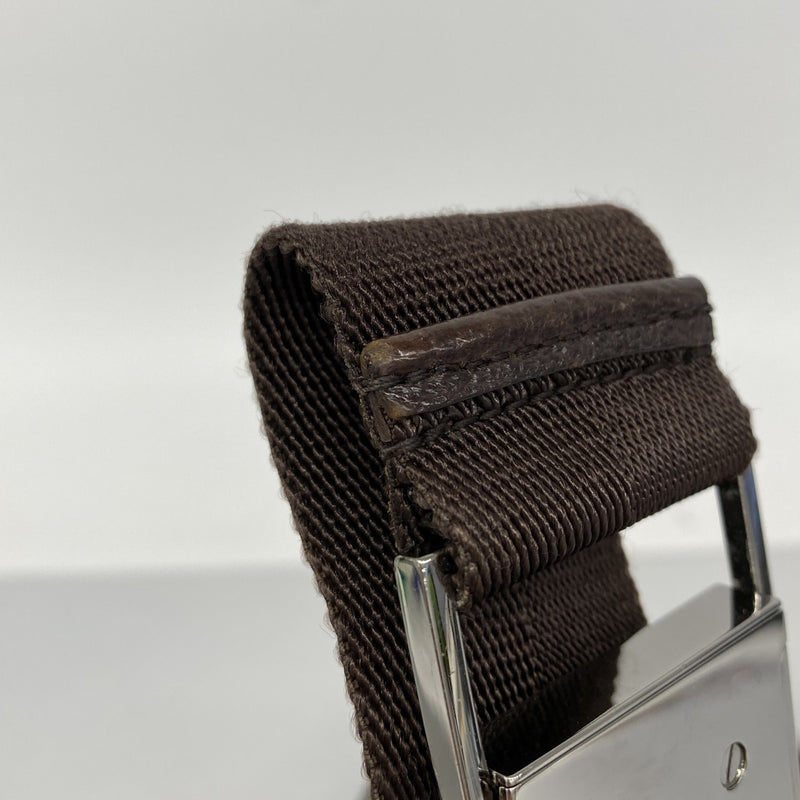 【6eb1072-k】グッチ ショルダーバッグ GGキャンバス 122790 キャンバス ベージュ ブラウン シルバー金具【中古】レディース