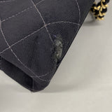 ★在庫処分★最終価格★SALE【6eb1076-k】シャネル ショルダーバッグ マトラッセ チェーンショルダー キャンバス ブラック ゴールド金具【中古】レディース