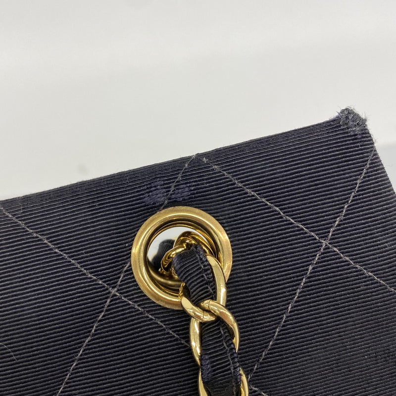 ★在庫処分★最終価格★SALE【6eb1076-k】シャネル ショルダーバッグ マトラッセ チェーンショルダー キャンバス ブラック ゴールド金具【中古】レディース