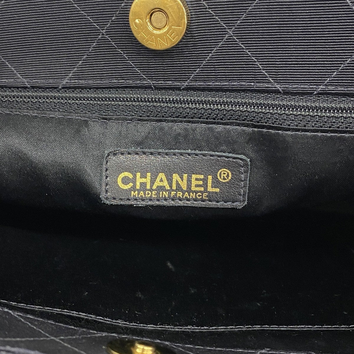 ★在庫処分★最終価格★SALE【6eb1076-k】シャネル ショルダーバッグ マトラッセ チェーンショルダー キャンバス ブラック ゴールド金具【中古】レディース