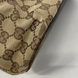 ★在庫処分★最終価格★SALE【6eb1084】グッチ ショルダーバッグ GGキャンバス 106242 キャンバス ベージュ ブラウン シルバー金具【中古】レディース