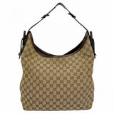 ★在庫処分★最終価格★SALE【6eb1084】グッチ ショルダーバッグ GGキャンバス 106242 キャンバス ベージュ ブラウン シルバー金具【中古】レディース