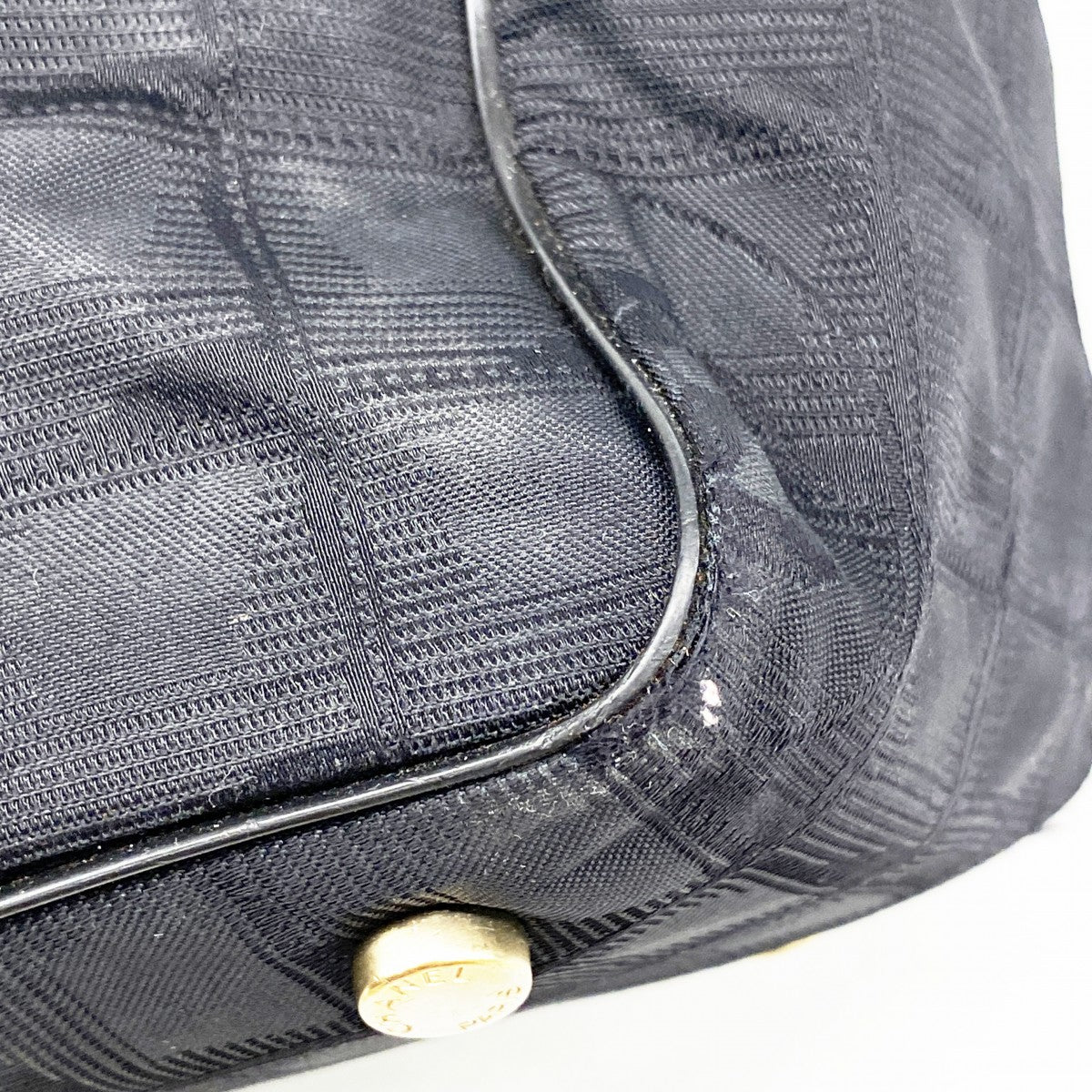 【6eb1094-k】シャネル トートバッグ ニュートラベル ナイロン ブラック シャンパンゴールド金具【中古】レディース