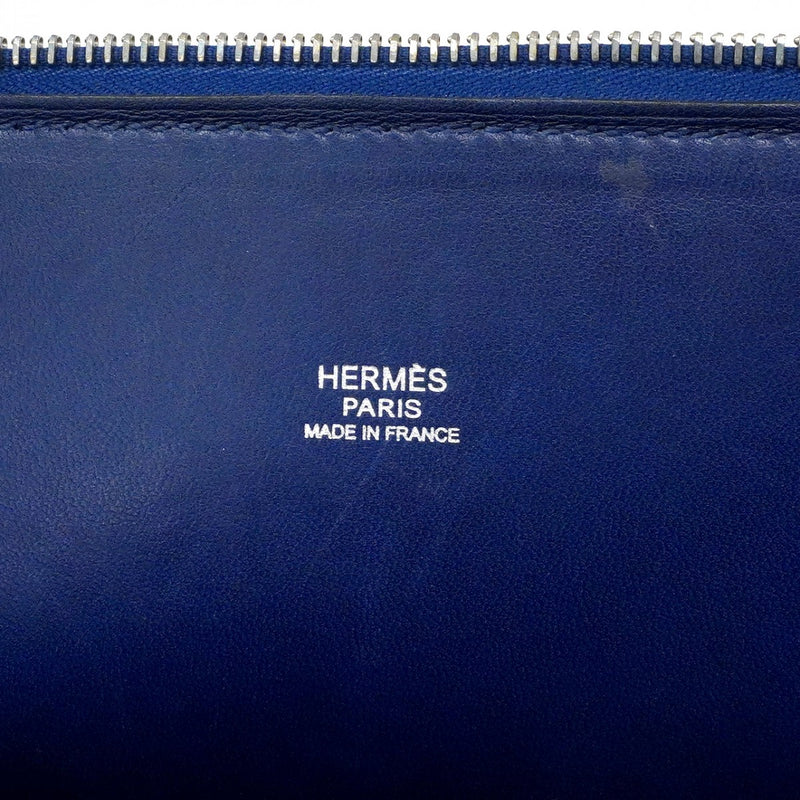 ★在庫処分★最終価格★SALE【6eb1112-h】エルメス ハンドバッグ ボリード31 ボックスカーフ ブルードマルト シルバー金具 □J刻印【中古】レディース