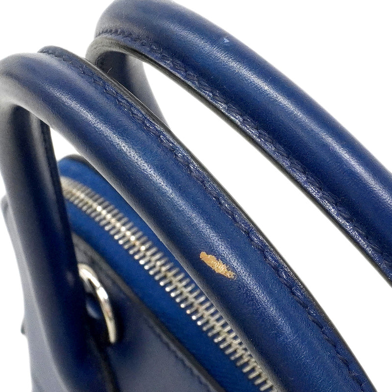 ★在庫処分★最終価格★SALE【6eb1112-h】エルメス ハンドバッグ ボリード31 ボックスカーフ ブルードマルト シルバー金具 □J刻印【中古】レディース