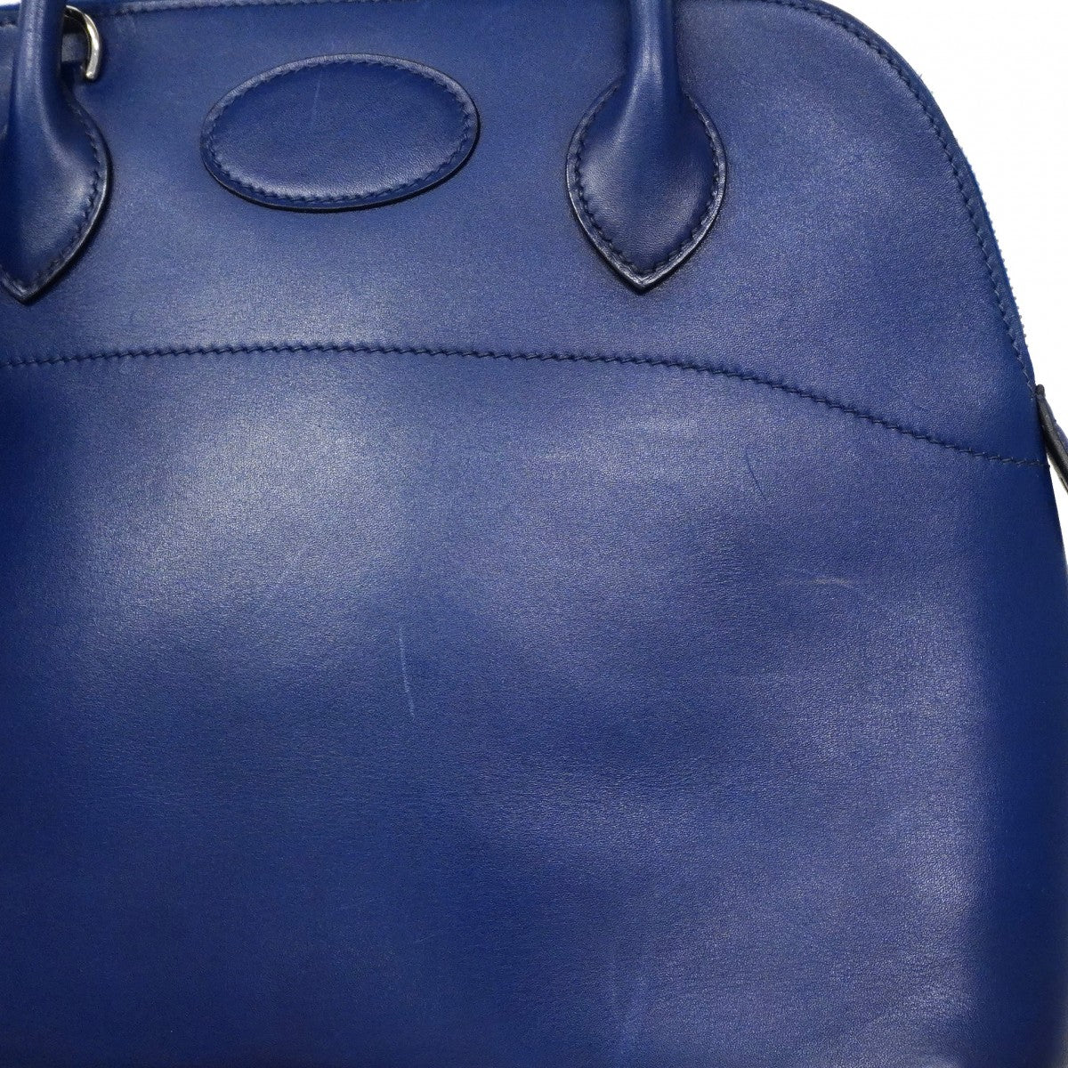 ★在庫処分★最終価格★SALE【6eb1112-h】エルメス ハンドバッグ ボリード31 ボックスカーフ ブルードマルト シルバー金具 □J刻印【中古】レディース