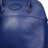 ★在庫処分★最終価格★SALE【6eb1112-h】エルメス ハンドバッグ ボリード31 ボックスカーフ ブルードマルト シルバー金具 □J刻印【中古】レディース