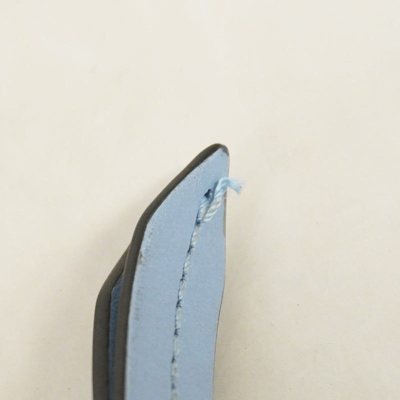【6eb1312-k】グッチ 長財布 GGマーモント 443123 レザー ブルー マルチカラー シルバー金具【中古】レディース