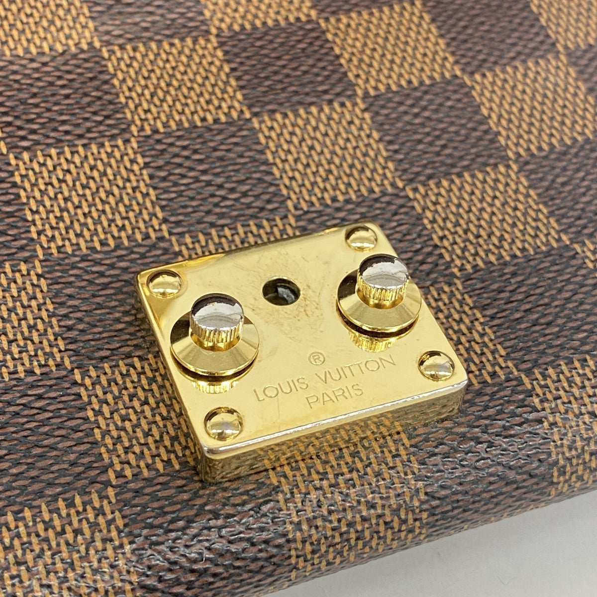 じゅじゅ　ルイヴィトン　財布　ダミエ エベヌN61215 LOUIS VUITTON(ルイヴィトン) Wホック財布 ダミエ ポルトモネビエ