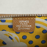 【6eb1588】エルメス コインケース アザップロングシルクインコンパクトミニ ヴォーエプソン ゴールド シルバー金具 C刻印【中古】メンズ レディース ユニセックス