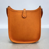 【6eb1760】エルメス ショルダーバッグ エヴリンTPM ヴォーエプソン オレンジ シルバー金具 □H刻印【中古】レディース