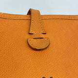 【6eb1760】エルメス ショルダーバッグ エヴリンTPM ヴォーエプソン オレンジ シルバー金具 □H刻印【中古】レディース