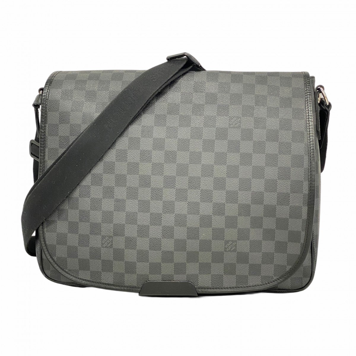 【6ec1844】ルイヴィトン ショルダーバッグ ダミエ・グラフィット ダニエルGM N58033 ブラック グレー【中古】メンズ