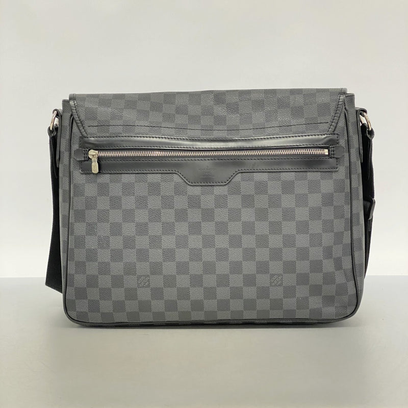 【6ec1844】ルイヴィトン ショルダーバッグ ダミエ・グラフィット ダニエルGM N58033 ブラック グレー【中古】メンズ