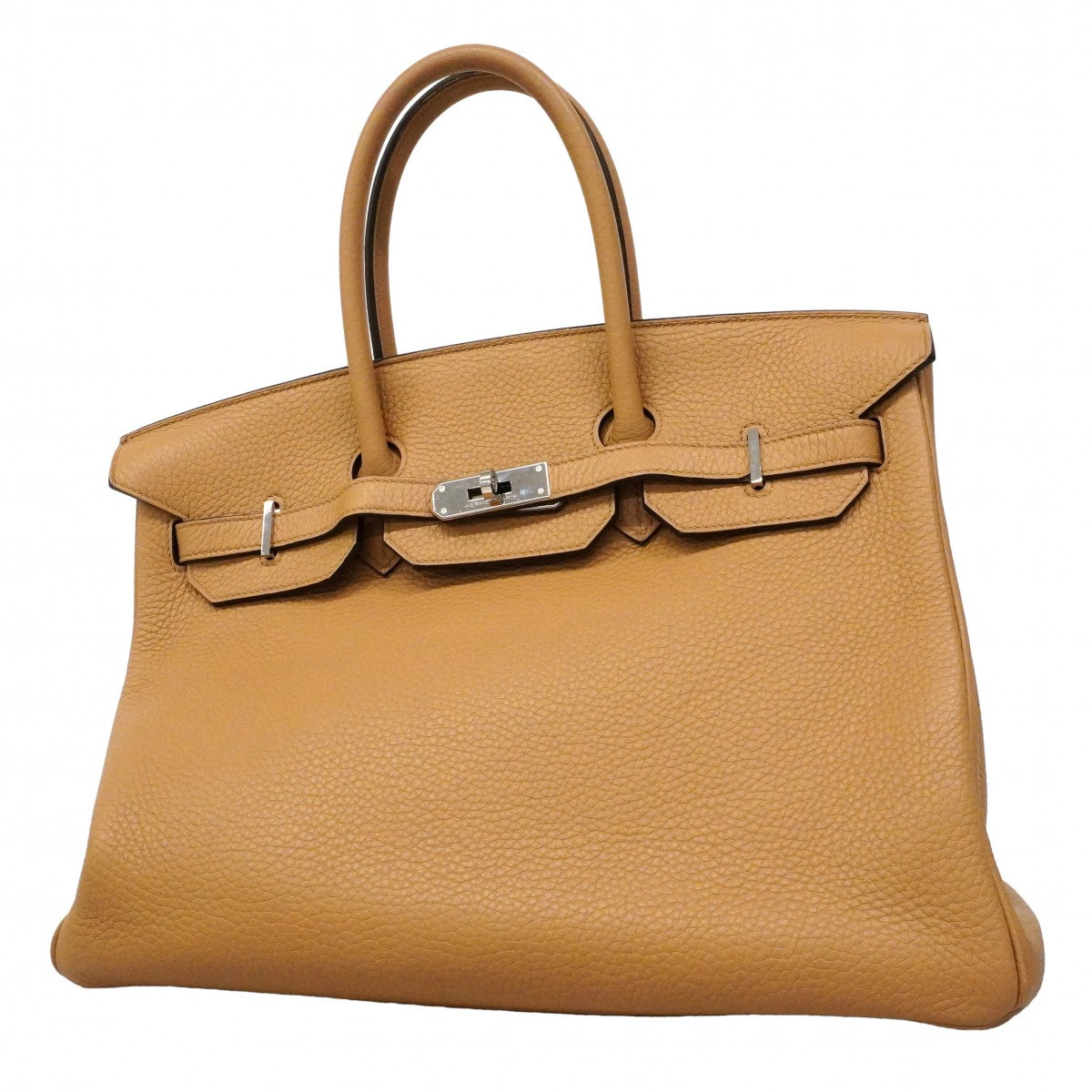 ★SALE【6ec1881-g】エルメス ハンドバッグ バーキン35 トリヨンクレマンス チャイ シルバー金具 U刻印【中古】レディース