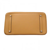 ★SALE【6ec1881-g】エルメス ハンドバッグ バーキン35 トリヨンクレマンス チャイ シルバー金具 U刻印【中古】レディース