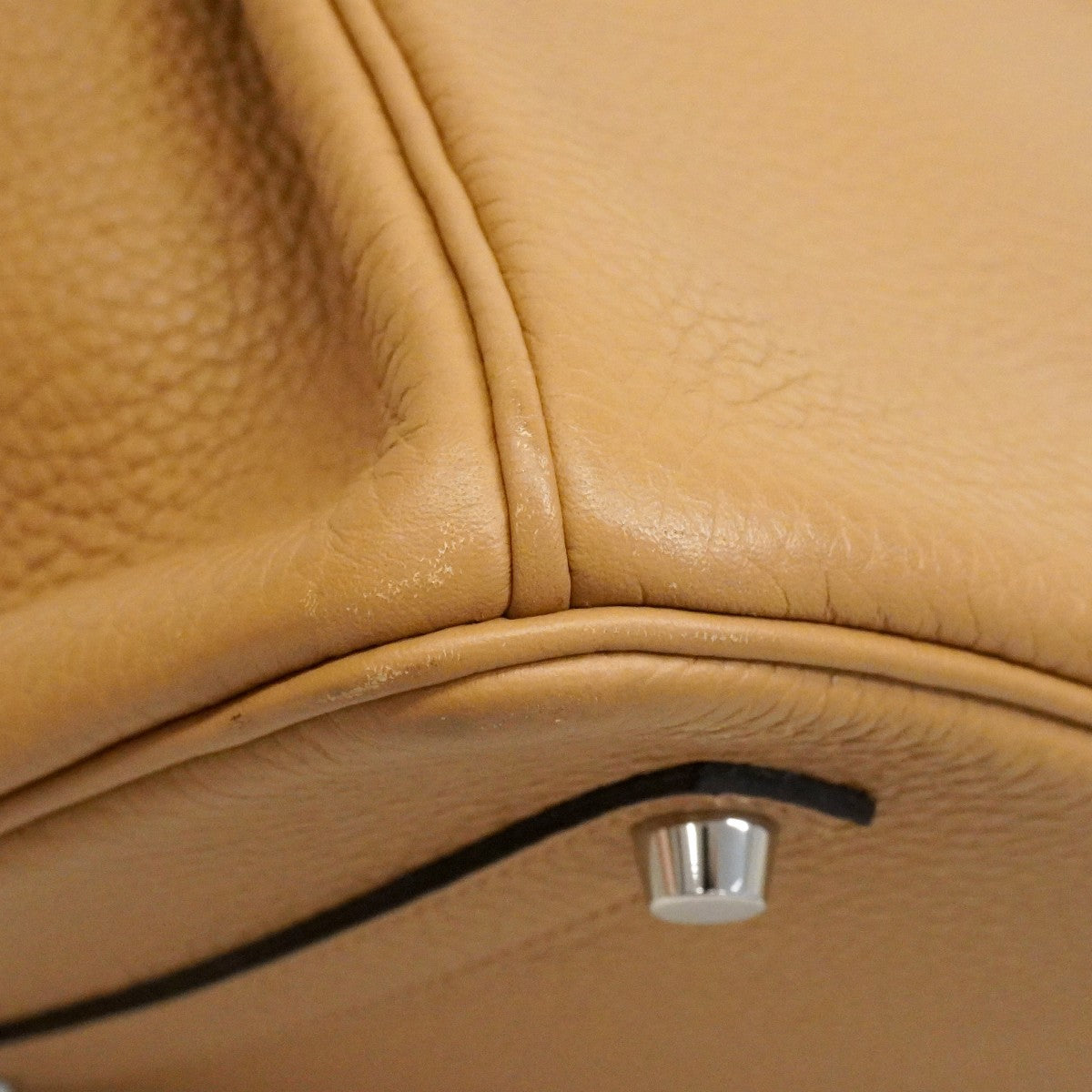 ★SALE【6ec1881-g】エルメス ハンドバッグ バーキン35 トリヨンクレマンス チャイ シルバー金具 U刻印【中古】レディース