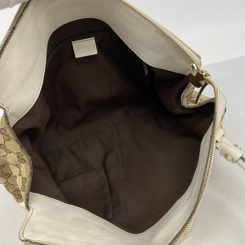 【6ec2014-k】グッチ トートバッグ GGキャンバス 189831 キャンバス ブラウン ゴールド金具【中古】レディース