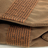 【6ec2148-k】エルメス ショルダーバッグ エールラインバサスMM キャンバス ブラウン シルバー金具【中古】メンズ レディース ユニセックス