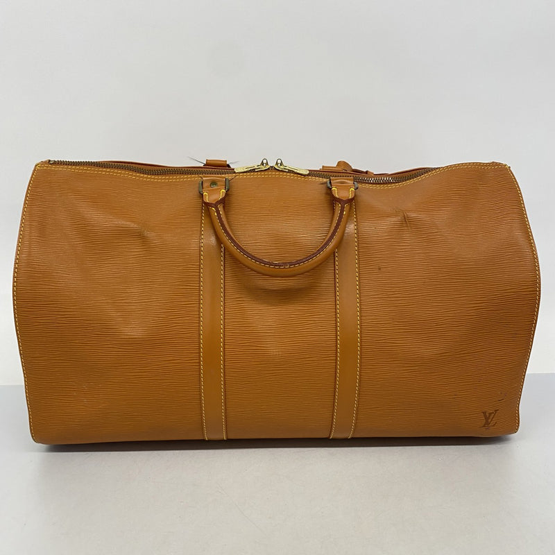 【6ec2526】ルイヴィトン ボストンバッグ エピ キーポル50 M42968 ジパングゴールド【中古】メンズ レディース ユニセックス