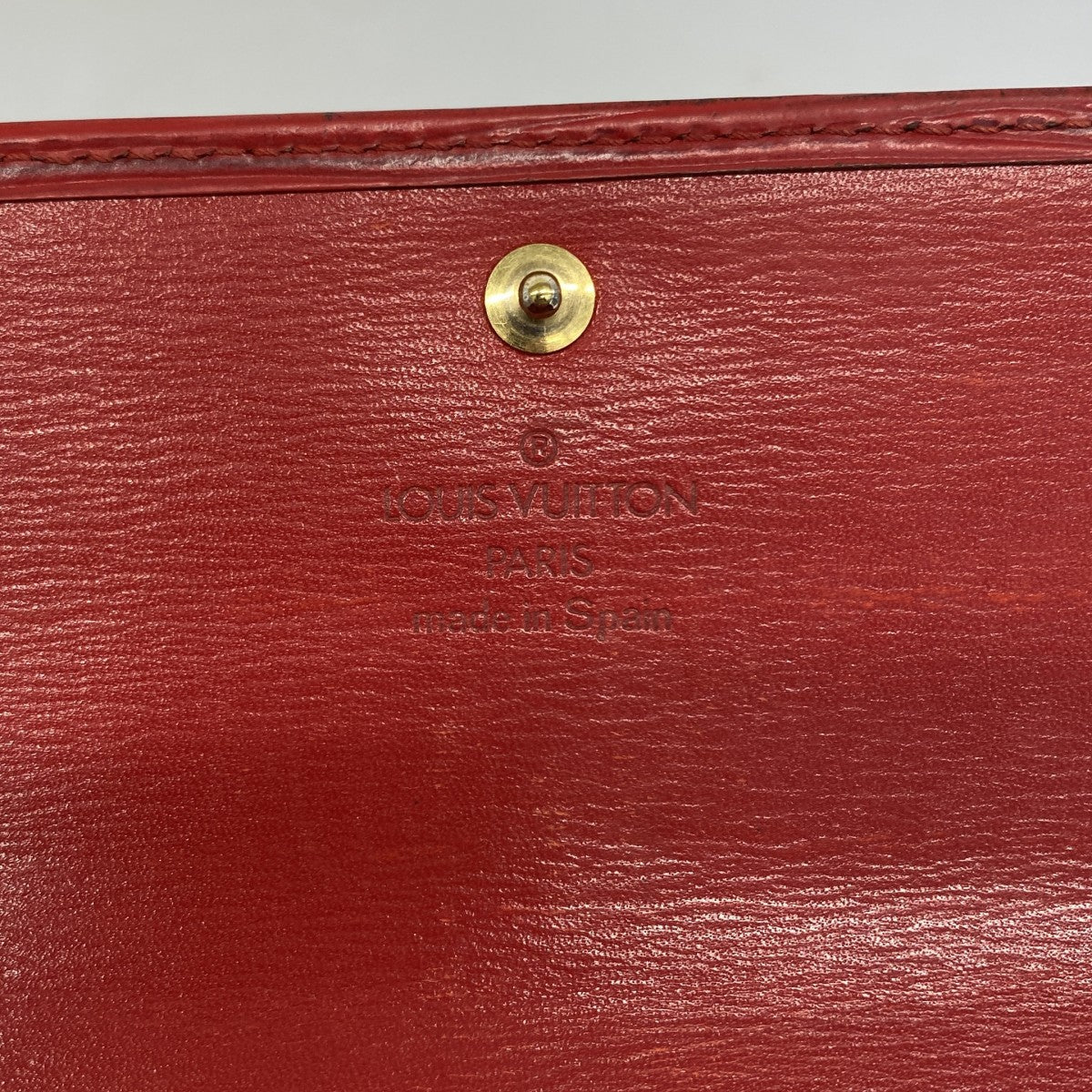 【6ec2557】ルイヴィトン 長財布 エピ ポシェットポルトモネクレディ M63577 カスティリアンレッド【中古】レディース