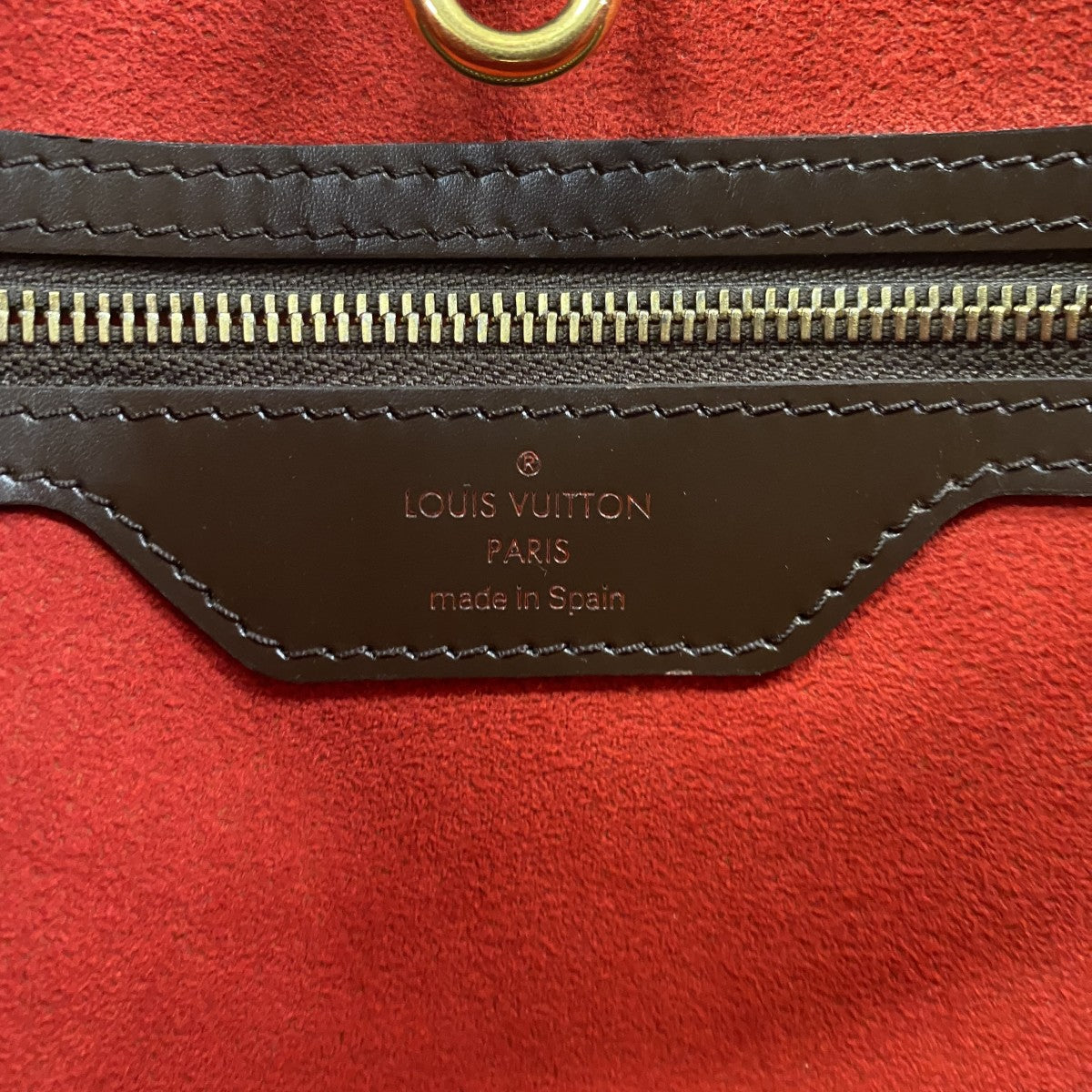 【6ec2564】ルイヴィトン トートバッグ ダミエ ハムステッドMM N51204 エベヌ【中古】レディース