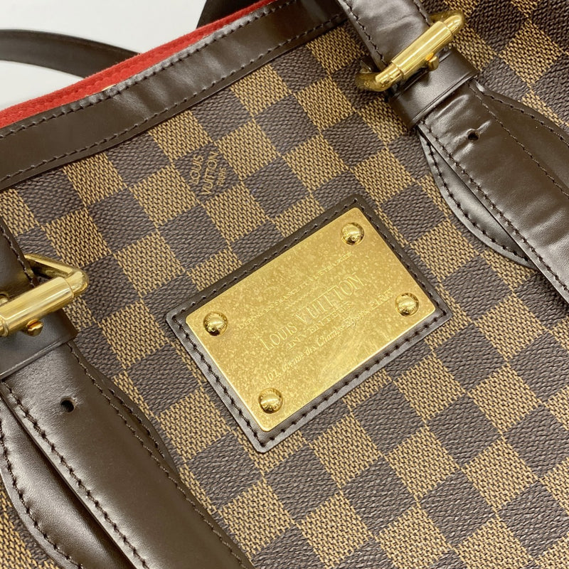 【6ec2564】ルイヴィトン トートバッグ ダミエ ハムステッドMM N51204 エベヌ【中古】レディース