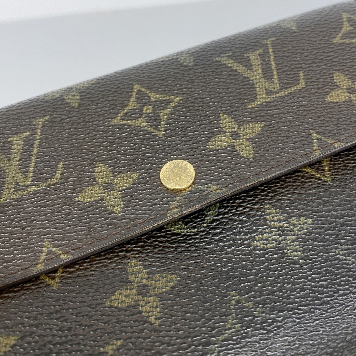 【6ec2716】ルイヴィトン 長財布 モノグラム ポシェットポルトモネクレディ M61725 ブラウン【中古】レディース