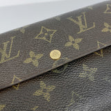 【6ec2716】ルイヴィトン 長財布 モノグラム ポシェットポルトモネクレディ M61725 ブラウン【中古】レディース