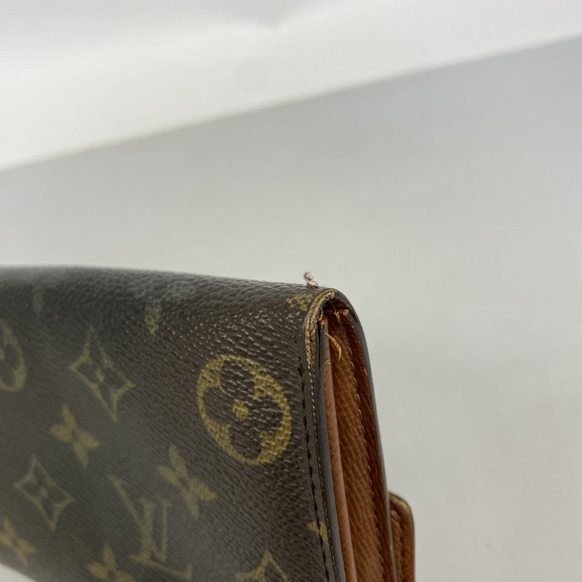 【6ec2716】ルイヴィトン 長財布 モノグラム ポシェットポルトモネクレディ M61725 ブラウン【中古】レディース