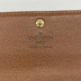 【6ec2716】ルイヴィトン 長財布 モノグラム ポシェットポルトモネクレディ M61725 ブラウン【中古】レディース