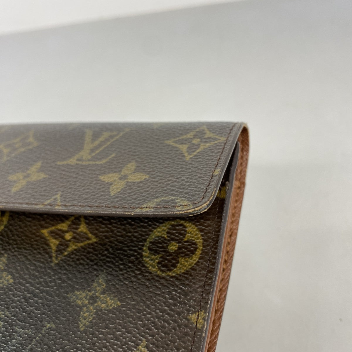 【6ec2716】ルイヴィトン 長財布 モノグラム ポシェットポルトモネクレディ M61725 ブラウン【中古】レディース