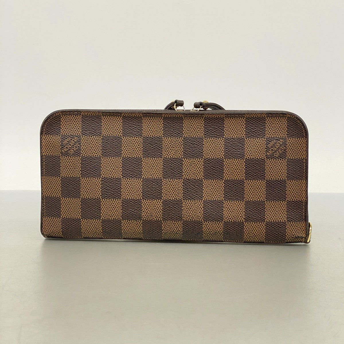 【6ec2747-k】ルイヴィトン 長財布 ダミエ ポルトフォイユアンソリット N63071 エベヌ【中古】レディース