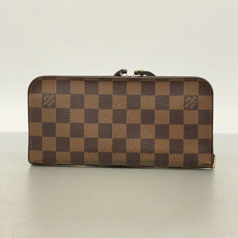 【6ec2747-k】ルイヴィトン 長財布 ダミエ ポルトフォイユアンソリット N63071 エベヌ【中古】レディース