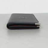 【6ec2786】カルティエ カードケース マスト レザー ブラック シルバー金具【中古】メンズ