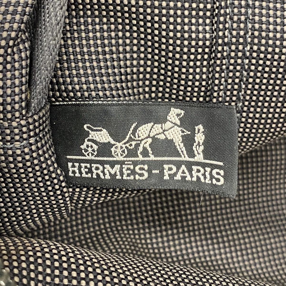 【6ec2795-k】エルメス トートバッグ エールラインMM キャンバス グレー シルバー金具【中古】メンズ レディース ユニセックス