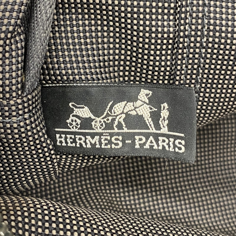 【6ec2795-k】エルメス トートバッグ エールラインMM キャンバス グレー シルバー金具【中古】メンズ レディース ユニセックス