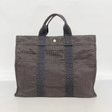 【6ec2795-k】エルメス トートバッグ エールラインMM キャンバス グレー シルバー金具【中古】メンズ レディース ユニセックス
