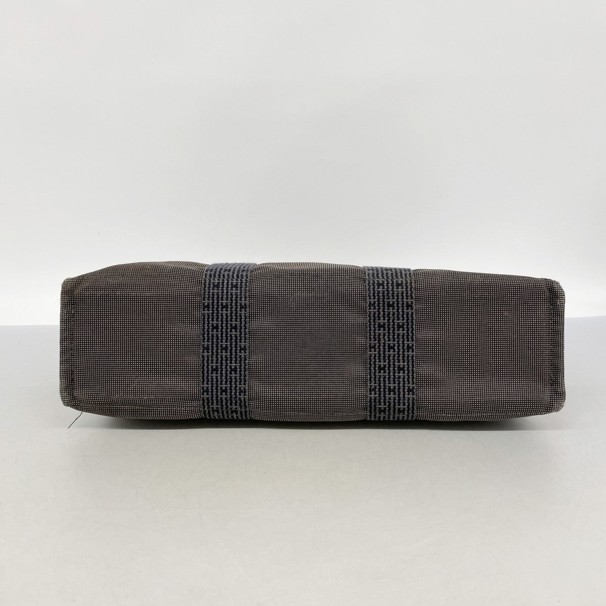 【6ec2795-k】エルメス トートバッグ エールラインMM キャンバス グレー シルバー金具【中古】メンズ レディース ユニセックス