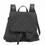 【6ec2857】グッチ リュック・デイパック GGナイロン 003 0238 ナイロン ブラック シルバー金具【中古】レディース
