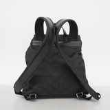 【6ec2857】グッチ リュック・デイパック GGナイロン 003 0238 ナイロン ブラック シルバー金具【中古】レディース